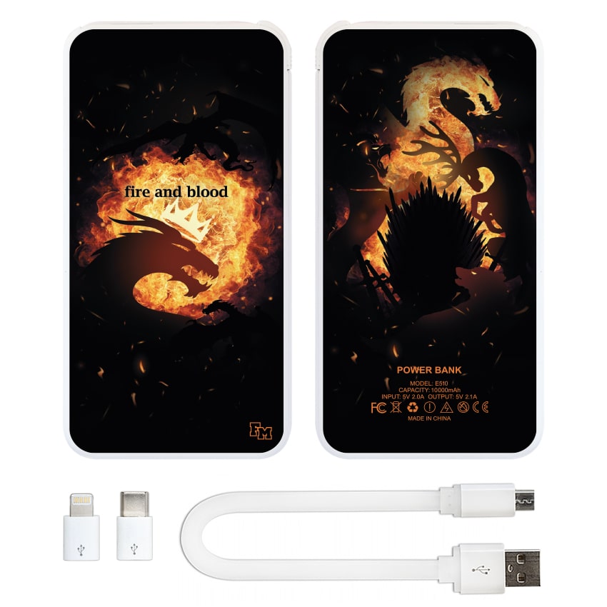 

FM Портативная мобильная батарея Fire 10000 mAh (E510-13)