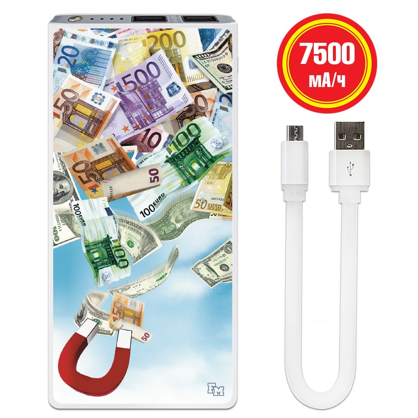 

FM Повербанк Денежный магнит 7500 mAh (E189-26)