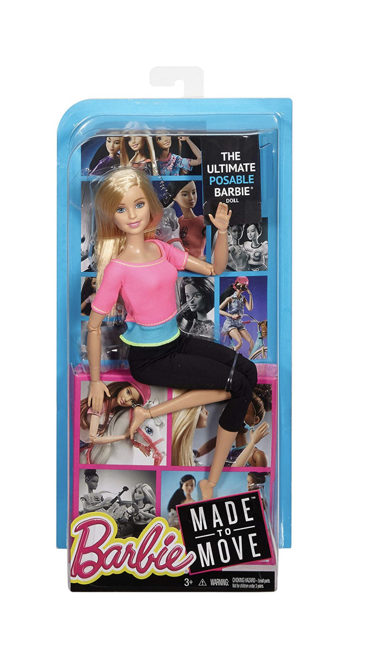 

Кукла Barbie Барби Йога блондинка Barbie Made to Move Doll, Pink Top