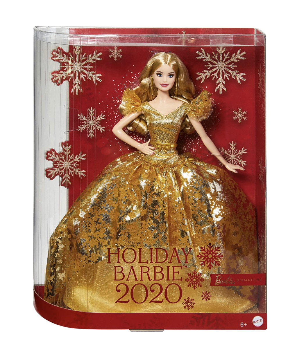 

Кукла Barbie Барби в золотом платье Signature 2020 Holiday Barbie Doll