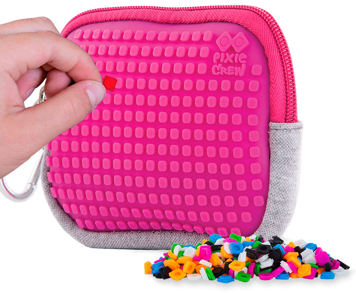 

Кошелек для мелочей Pixie Crew Crazy Colors серый и розовый (PXA-07-23)