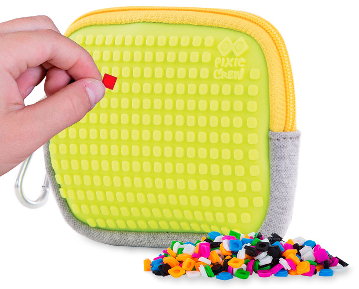 

Кошелек для мелочей Pixie Crew Crazy Colors серый и неоновый желтый (PXA-07-19)