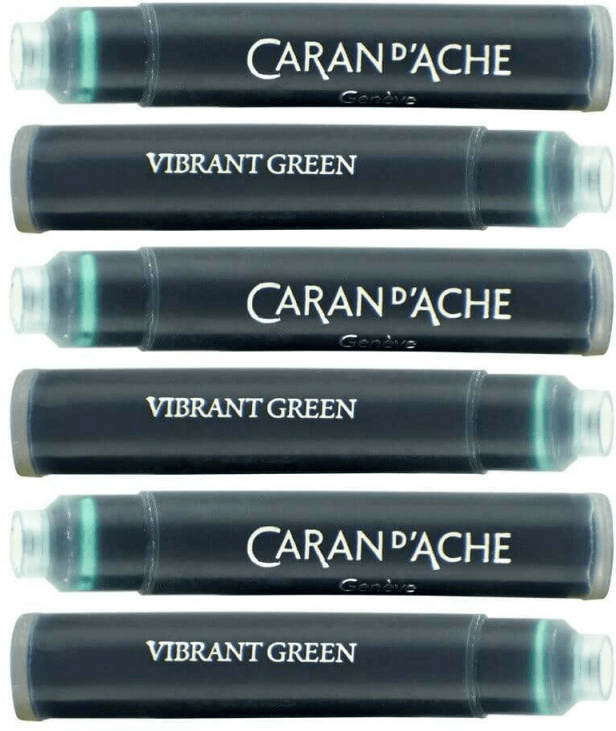 

Набор чернильных картриджей Caran d'Ache Chromatics Зелёных 6 шт (7630002329910)