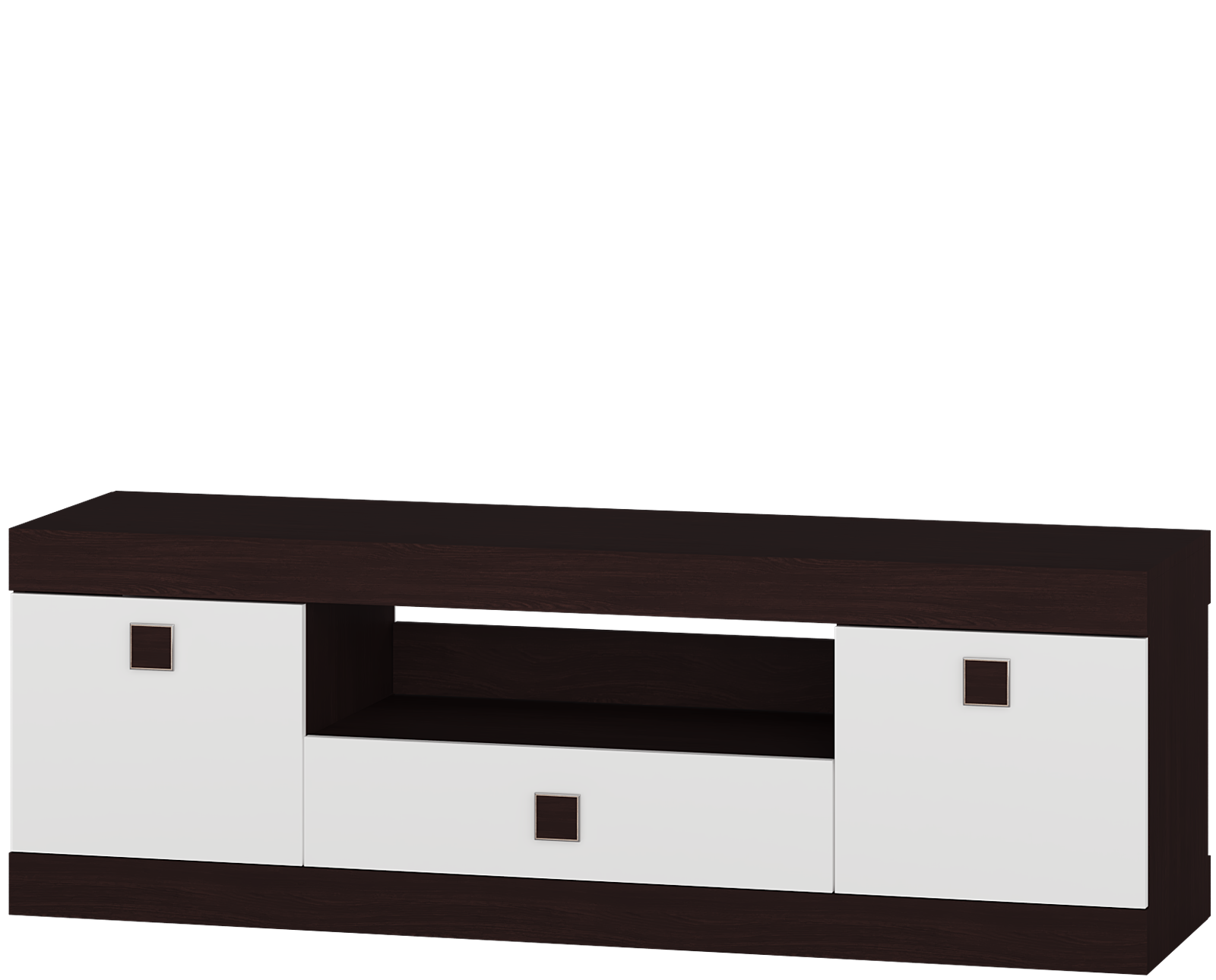 

Тумба ТВ 1500 Соната Omni Home Комби Венге темный Белый