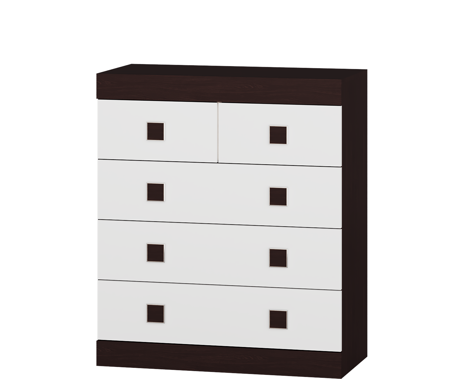 

Комод 3 Соната Omni Home Комби Венге темный Белый