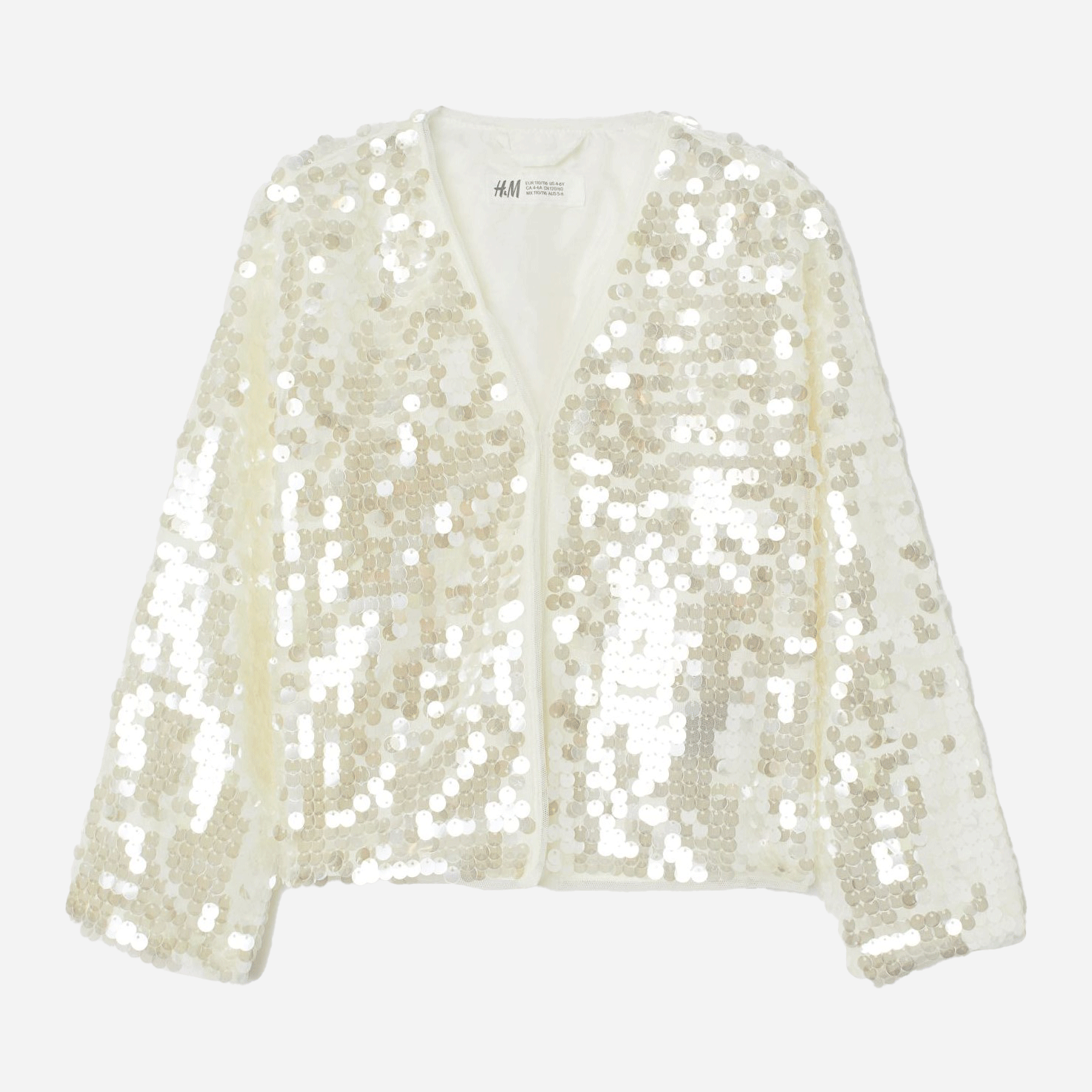 

Кардиган H&M 2207-7925330 110-116 см Молочный (hm09651916998)