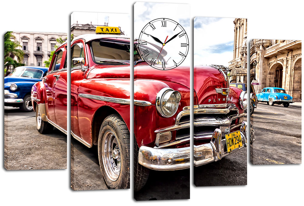 

Модульная картина с часами DK Place 80x120 см (m5c-chf16)