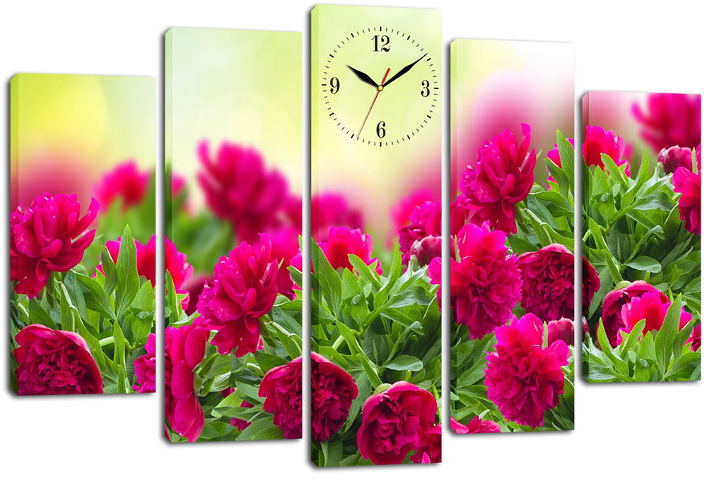

Модульная картина с часами DK Place 80x120 см (m5c-chf28)