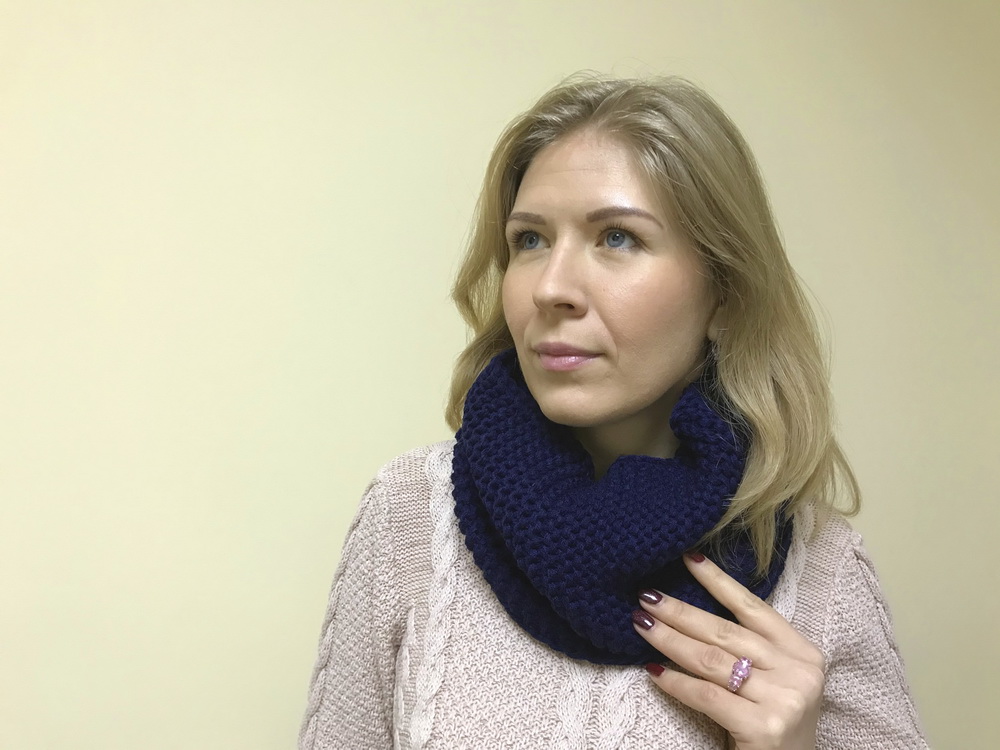 

Шарф-труба вязаный «Mavens» темно-коричневый