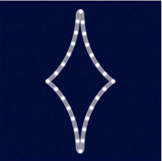 

Звезда светодиодная "Большая четырехконечная" Lumiere 0.75м*0.36м