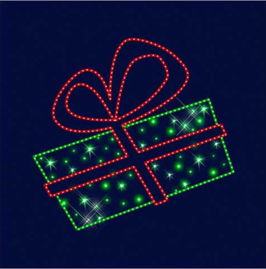 

Мотив светодиодный новогодний "Подарочек" Lumiere 1.5м*1.6м