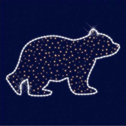 

Мотив светодиодный новогодний "Мишутка" Lumiere 0.54м*0.9м