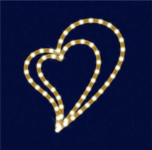 

Мотив светодиодный универсальный "Сердечки" Lumiere 0.35м*0.4м