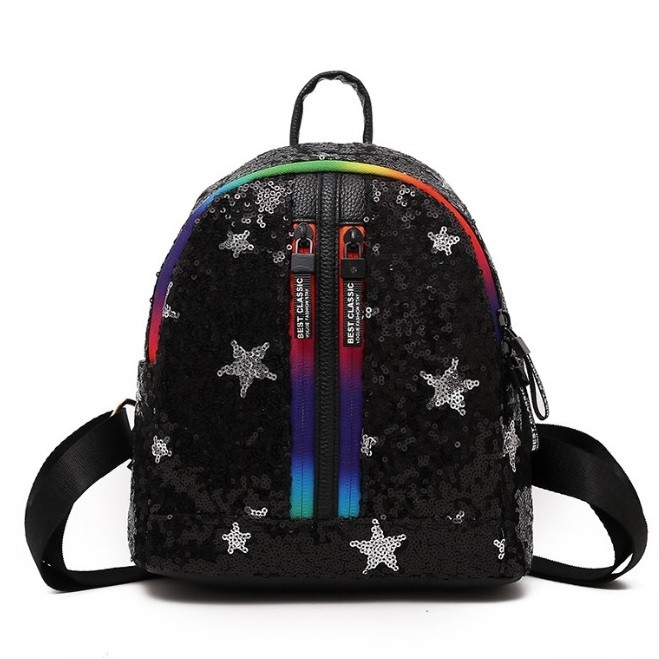 

Рюкзак "Звезды" с пайетками My Bags Черный 18365