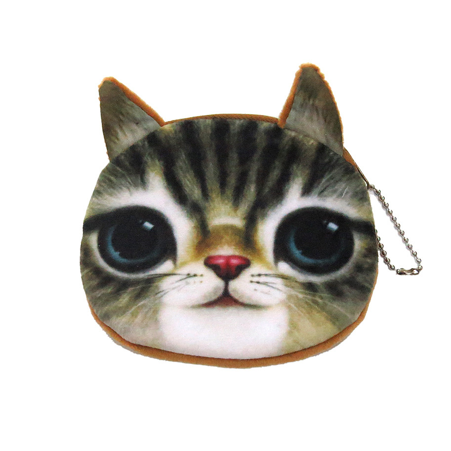 

Кошелек "Котик" с ушками My accessories Коричневый с серым 18265