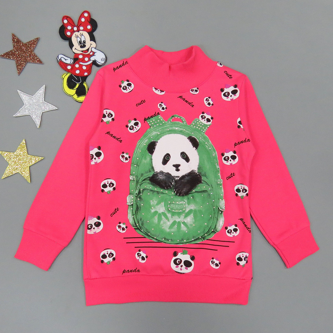 

Утепленный свитшот "Панда" Lily kids для девочки 98 см Розовый 15718