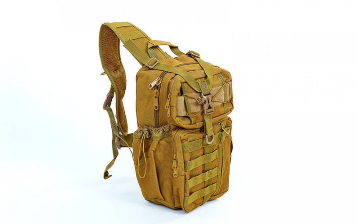 

Рюкзак тактический патрульный однолямочный SILVER KNIGHT 30 литров khaki TY-5386