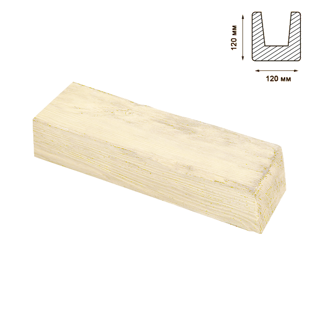 

Балка Decowood модерн 12х12см белая