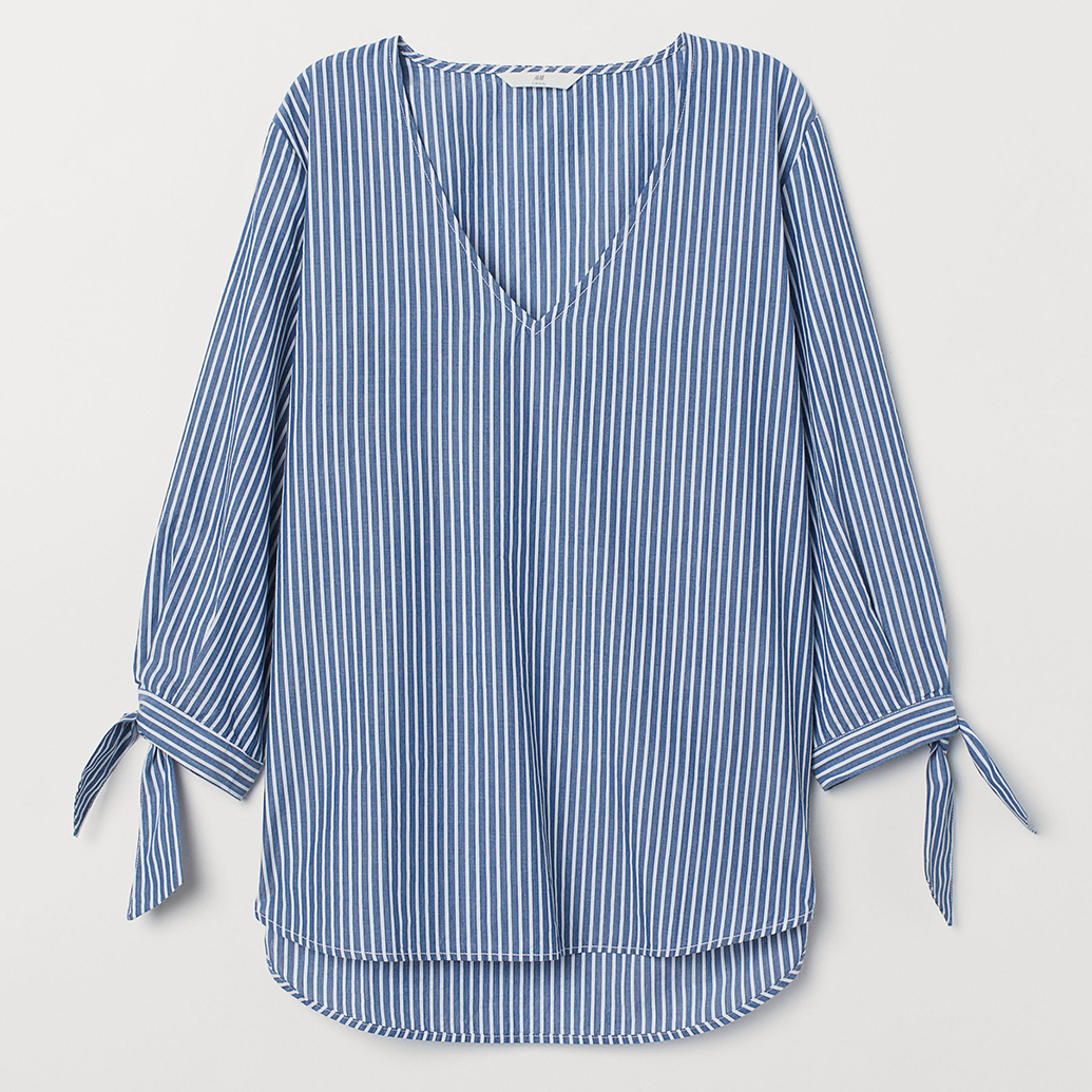 

Блузка H&M 6965279 36 Синяя