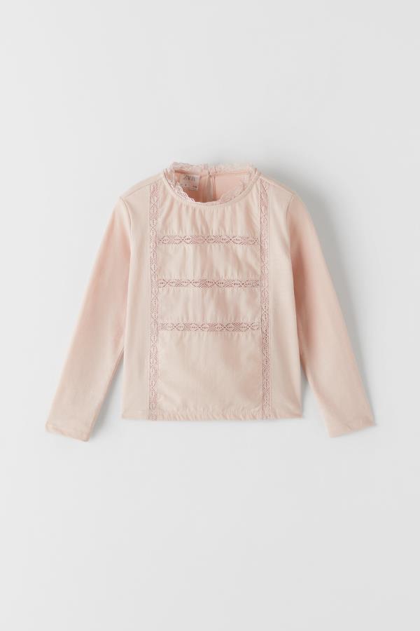 

Блуза ZARA Д12-3683 пудра 128