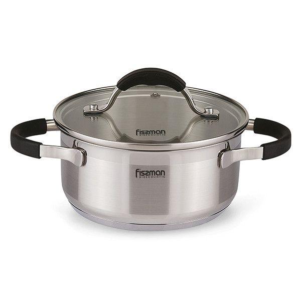 

Кастрюля Fissman Magnifika 24х11.5см/5.1л с индукционным дном и стеклянной крышкой (SS-5354.24)