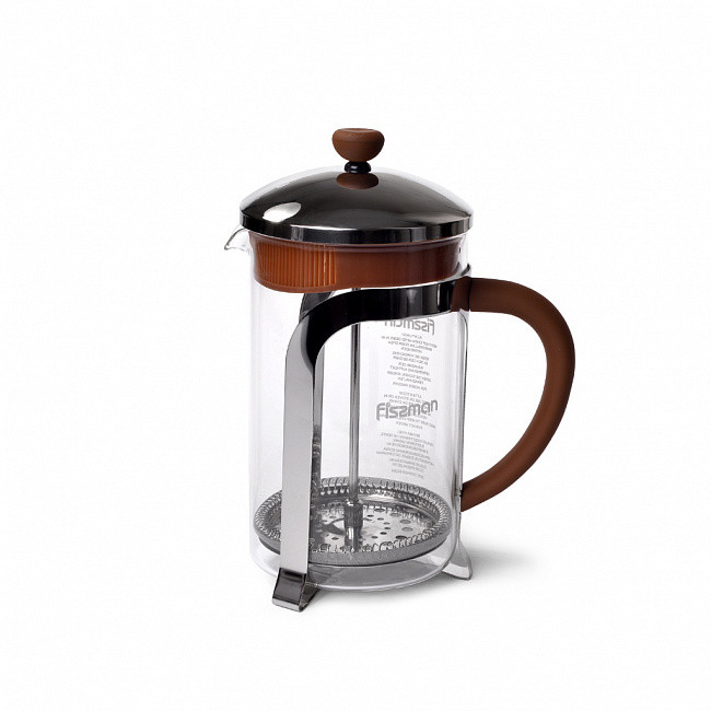 

Френч-пресс Fissman Cafe Glace 13х11.5х20см/0.8л Стальной (9056)