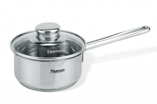 

Ковш Fissman Bambino с крышкой 14х6.5см/0.9л (SS-5271.14)