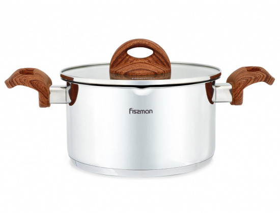 

Кастрюля Fissman Altea 18х10см/2.5л с индукционным дном и стеклянной крышкой (SS-5167.18)