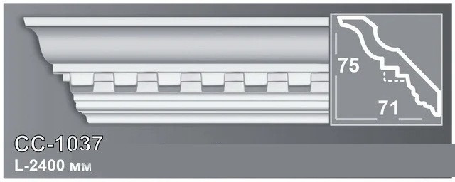 

Карниз Perimeter CC1037 (75x71)мм