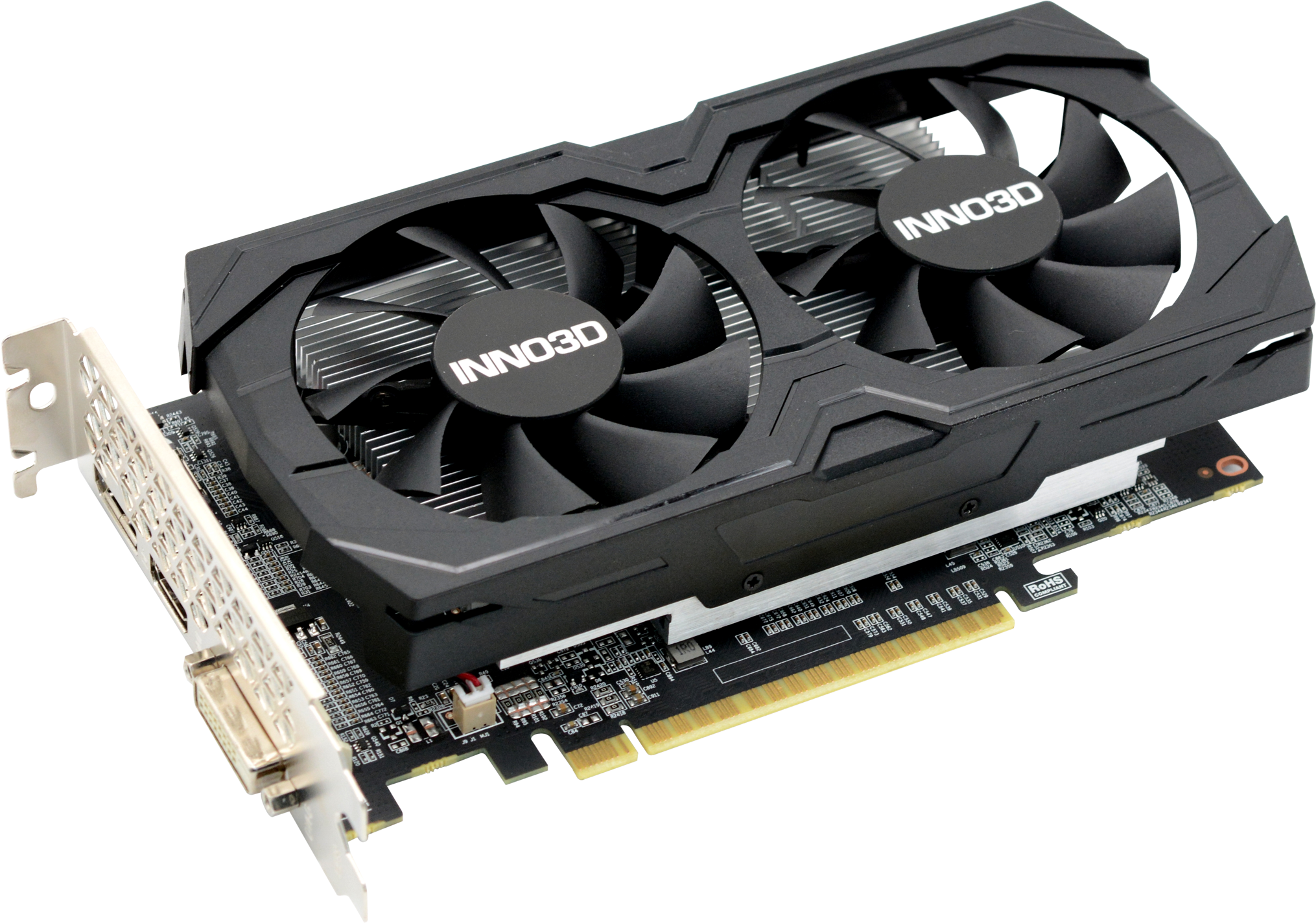 

INNO3D PCI-Ex GeForce GTX 1050 TI Twin X2 D5 4G 4GB GDDR5 (128bit) (1392/7000) (DVI, HDMI, DisplayPort) (N105K-2DDV-M5CM)