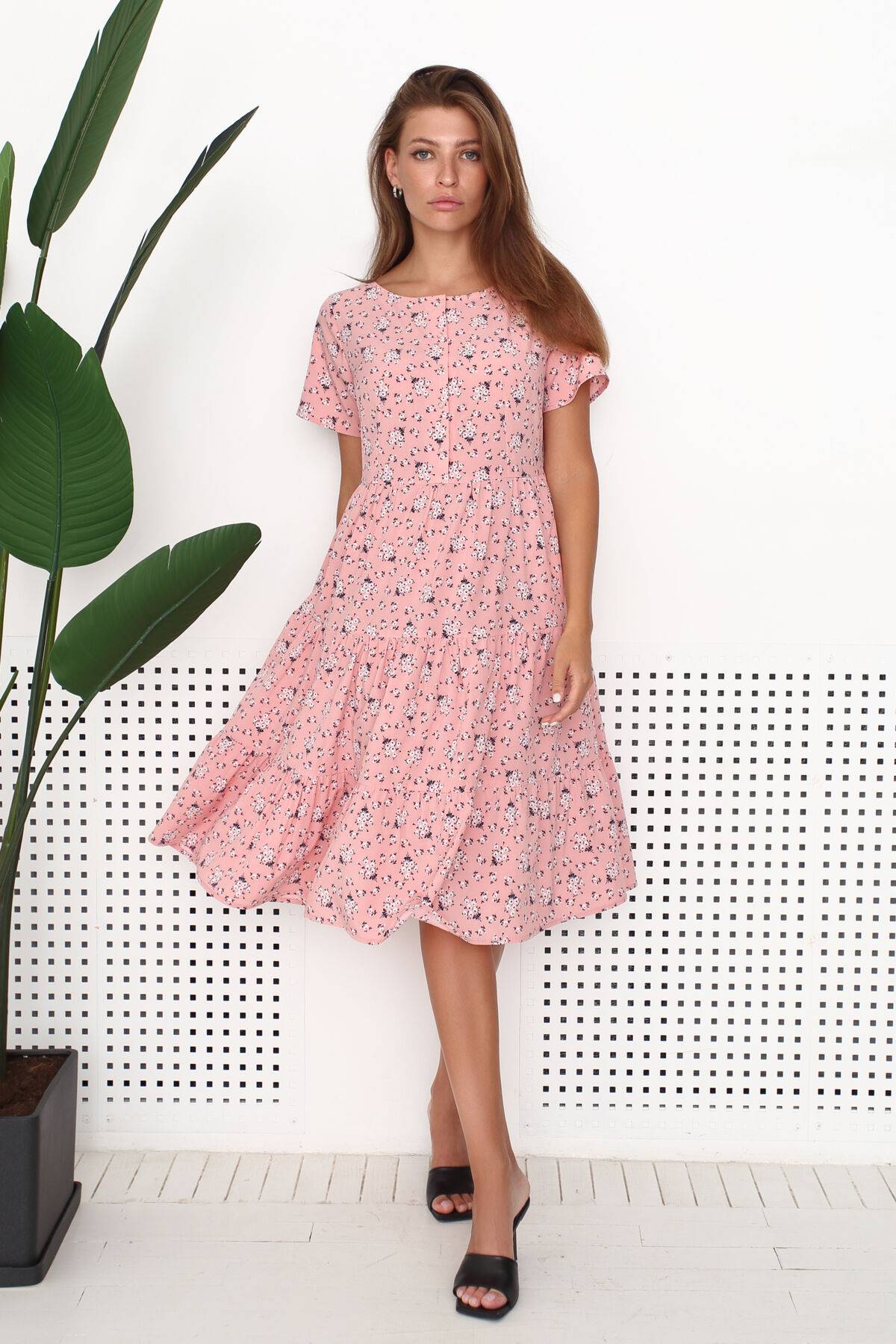 

Сукня NENKA 3199-с01 M Рожевий/Принт ( 2349-M)