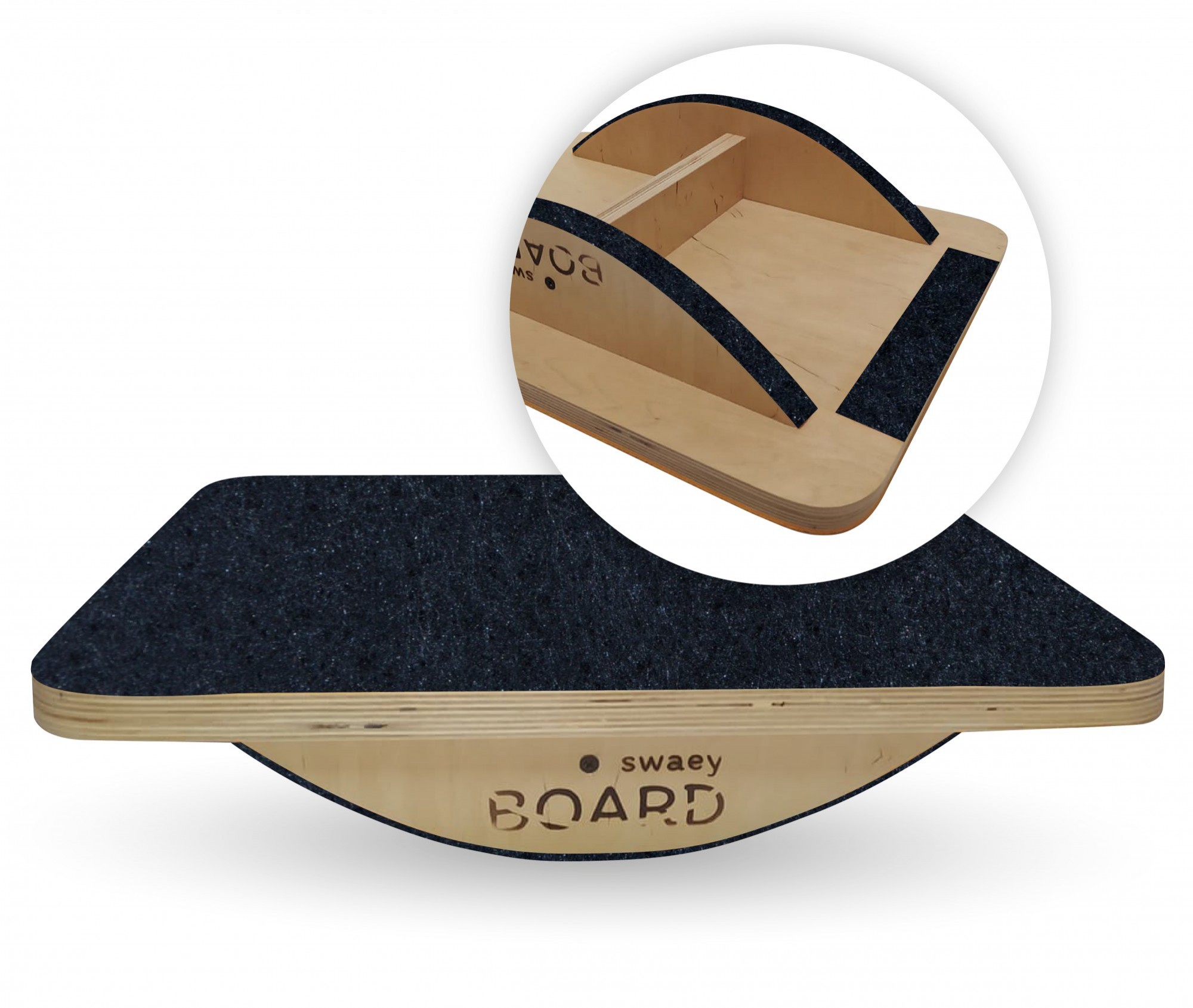 

Балансир SwaeyBoard 50х35х10 см черный балансборд