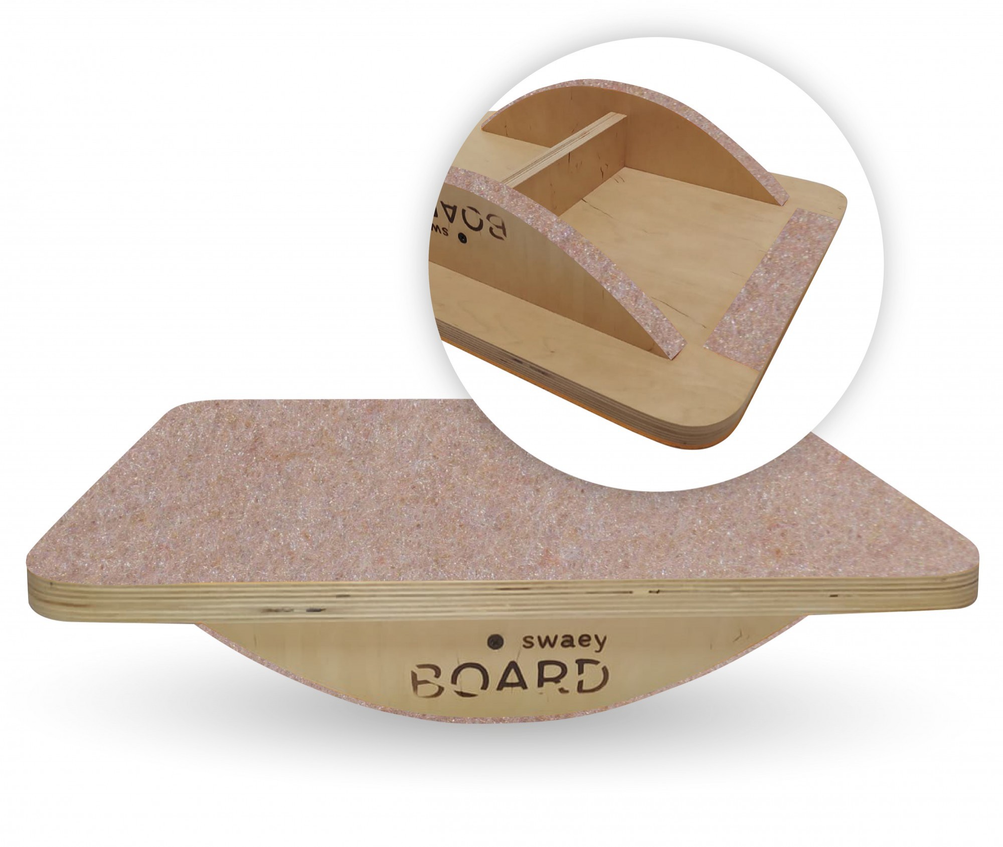 

Балансир SwaeyBoard 50х35х10 см бежевый балансборд