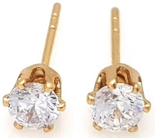 

Серьги медицинское золото Xuping 701405 3х3 мм