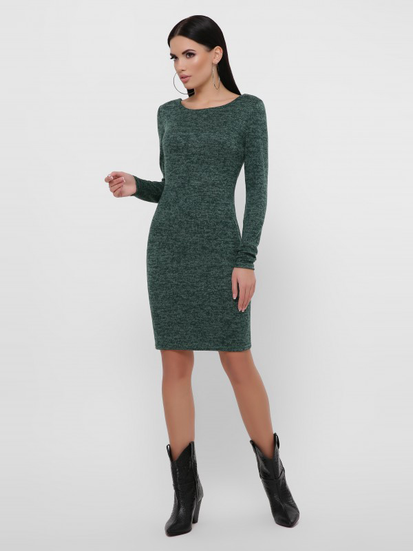 

Платье Fashion Up Domenica PL-1812B 42 Темно-зеленое