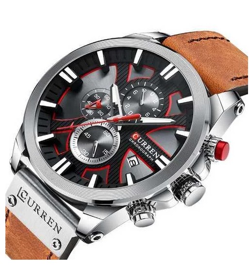 

Мужские часы хронограф Curren 8346 Brown-Silver-Black