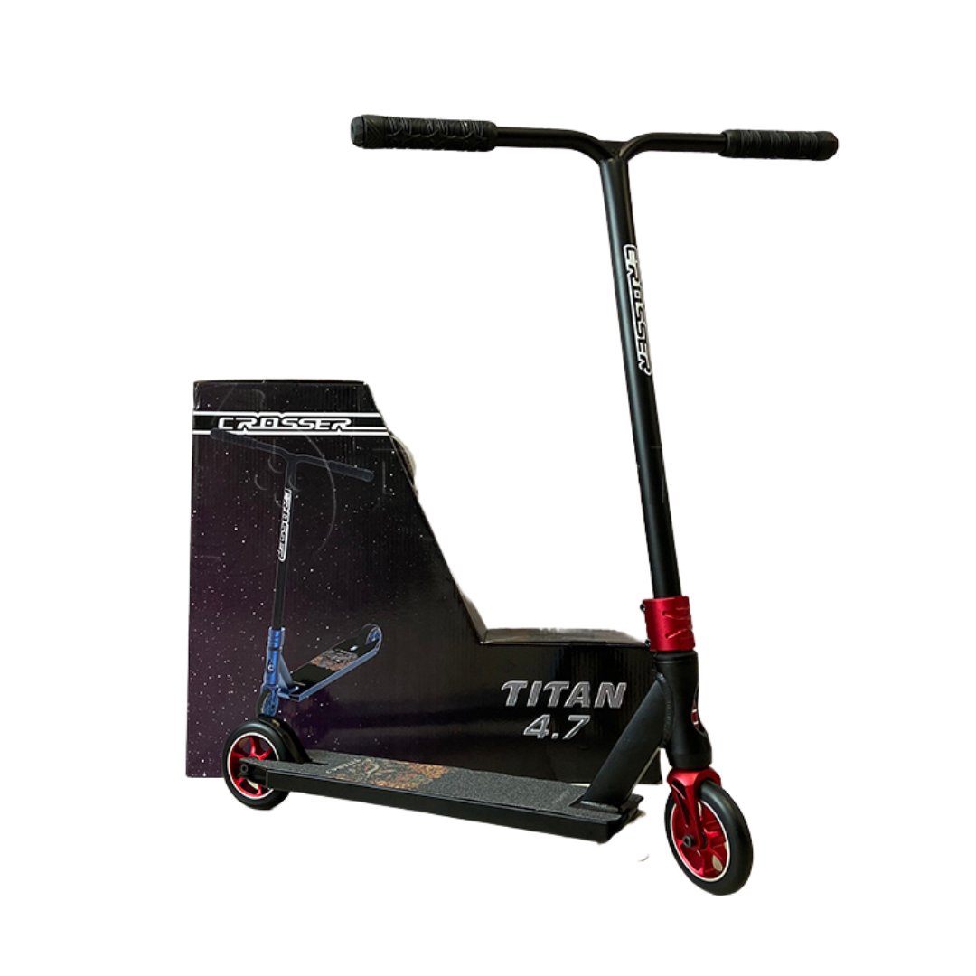 

Трюковый самокат Crosser Titan 4.7 110 mm красный