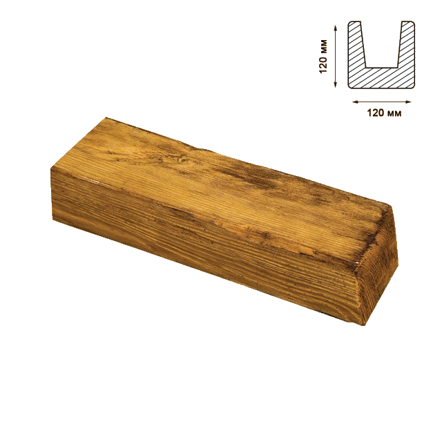 

Балка Decowood модерн 12х12см светлая