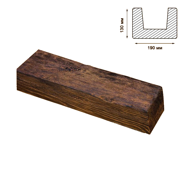 

Балка Decowood модерн 19х13см темная