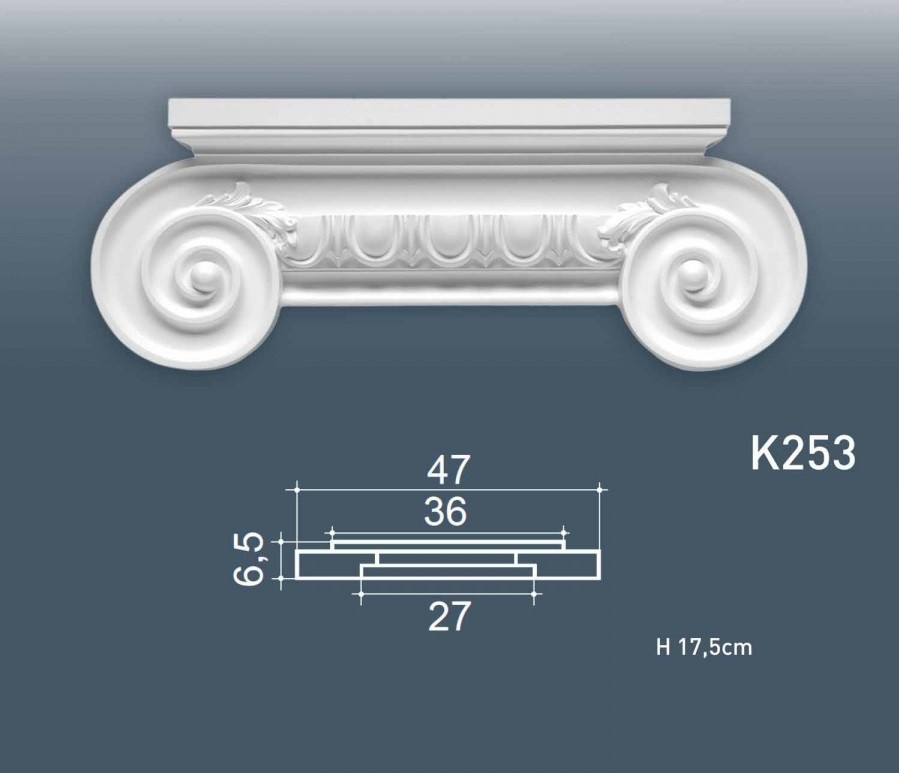 

Капитель пилястры Orac Decor K253