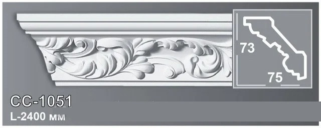 

Карниз Perimeter CC1051 (73x75)мм