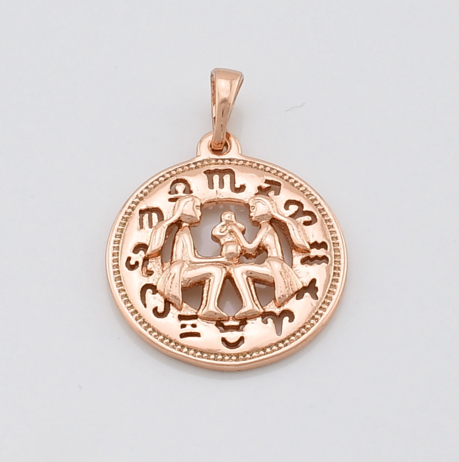 

Знак зодиака Xuping 80710 Близнецы длина 28 мм ширина 20 мм позолота РО