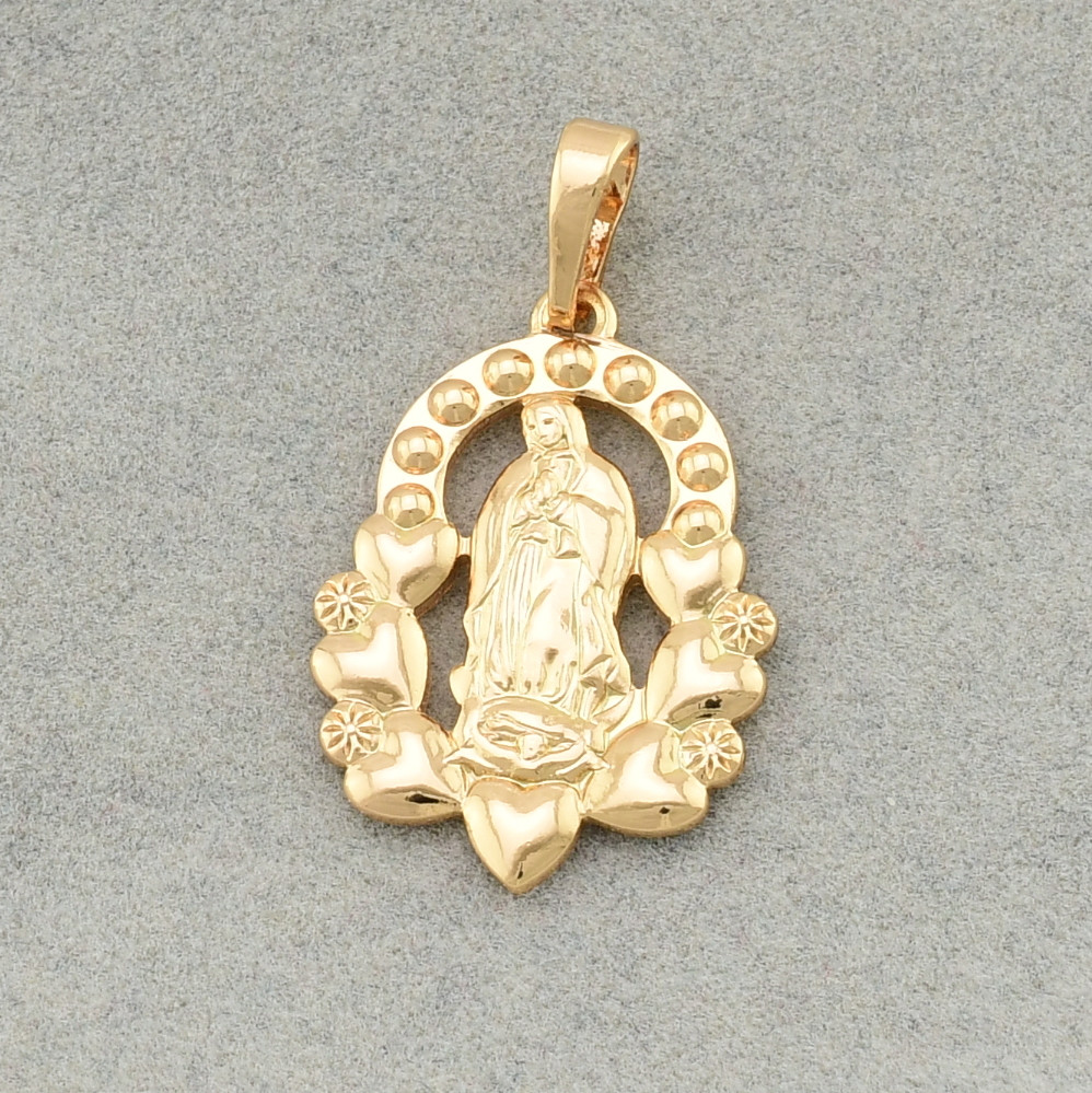 

Иконка Xuping Богородица для цепочки до 3 мм 71056 размер 31x18 мм вес 2.5 г позолота 18К