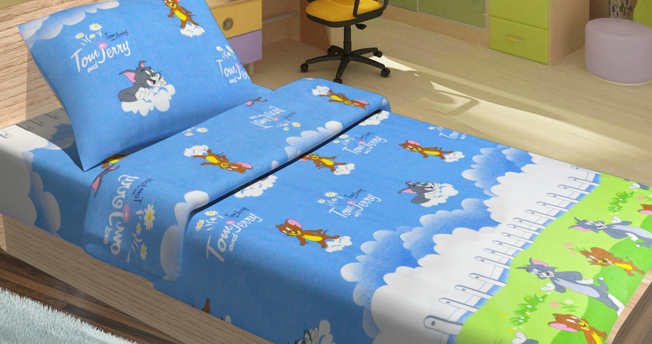 

Постельное белье для подростков Lotus Young - Young - Tom & Jerry ранфорс