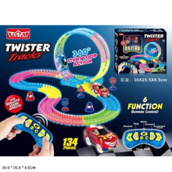 

Трек 136 Twister на ручном управлении.с машинкой 134дет.30*8,5*25,5