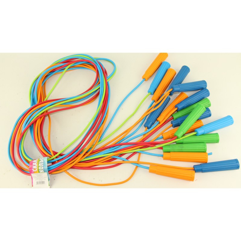 

Скакалка резина 3 цвета 2,8м 10 шт. S0023
