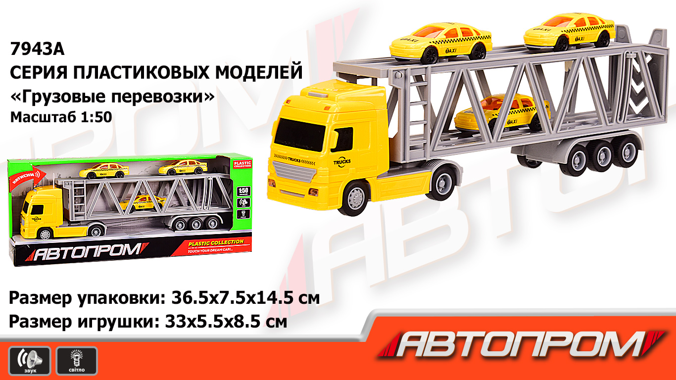 

Трейлер +машинки "АВТОПРОМ" 7943A