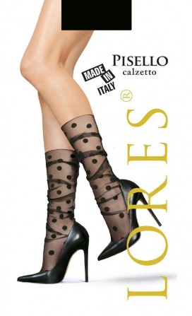 

Гольфы в горох Lores Pisello Calzetto OneSize Черные