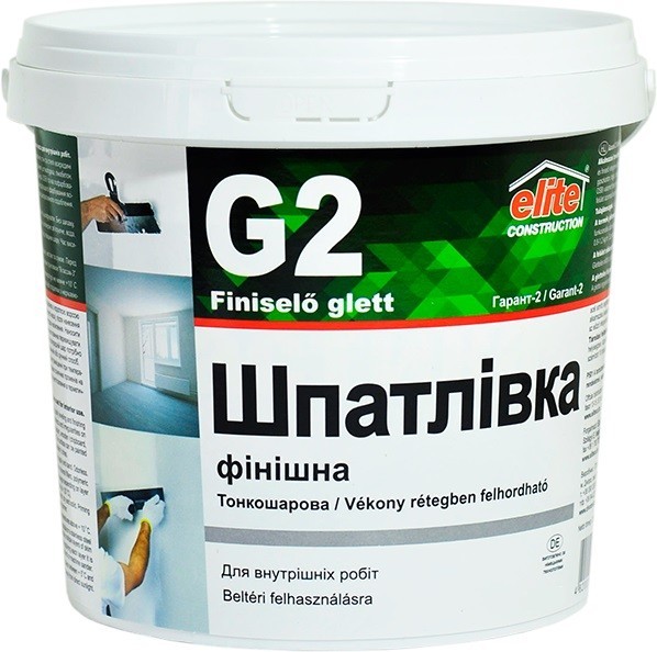 

Шпаклевка Финишная Гарант-2 Elite Construction 15 кг