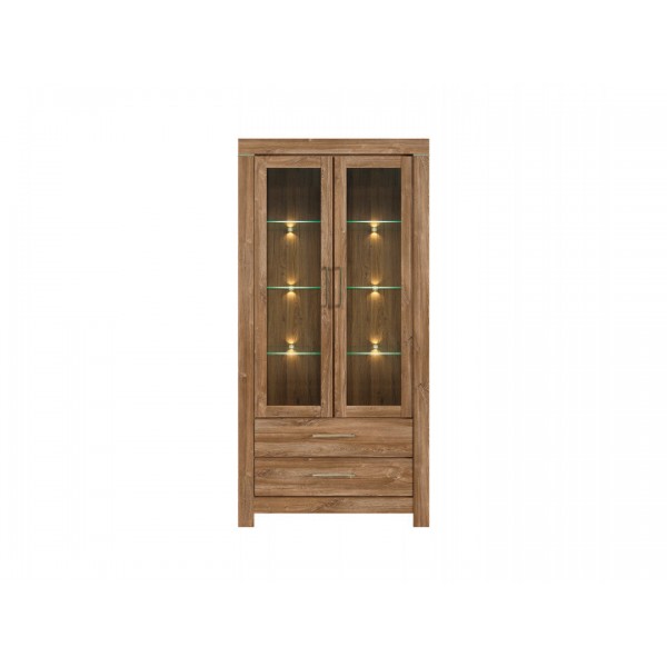 

Шкаф витрина Gerbor Holding Герман REG2W2S/20/10 дуб стирлинг
